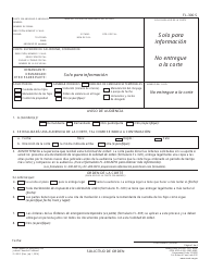 Document preview: Formulario FL-300 S Solicitud De Cambiar Ordenes/Ordenes De Emergencia Temporales - California (Spanish)