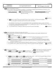 Formulario FL-300 S &quot;Solicitud De Cambiar Ordenes/Ordenes De Emergencia Temporales&quot; - California (Spanish), Page 3