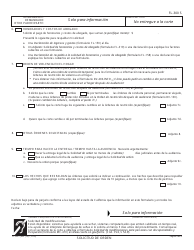 Formulario FL-300 S &quot;Solicitud De Cambiar Ordenes/Ordenes De Emergencia Temporales&quot; - California (Spanish), Page 4