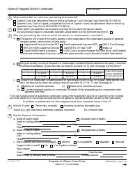 Form FW-001-GC Request to Waive Court Fees (Ward or Conservatee) - California, Page 2
