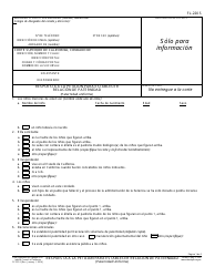 Formulario FL-220 S Respuesta a La Peticion Para Establecer Relacion De Paternidad (Paternidad Uniforme) - California (Spanish)
