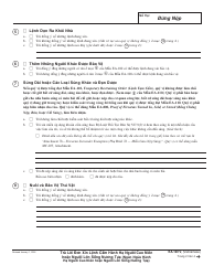 Form EA-120 V Response to Request for Elder or Dependent Adult Abuse Restraining Orders - California (Vietnamese), Page 2