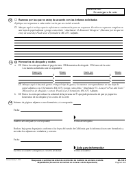 Formulario EA-120 S Respuesta a Solicitud De Orden De Restriccion De Maltrato De Anciano O Adulto Dependiente - California (Spanish), Page 4