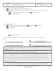 Formulario FL-120 S Respuesta - Matrimonio/Pareja De Hecho - California (Spanish), Page 3