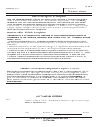 Formulario JV-255 S Orden De Restriccion&quot;corte De Menores - California (Spanish), Page 4