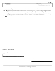 Formulario FL-688 S Orden Despues De Audiencia (Version Breve) - California (Spanish), Page 2