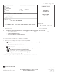Formulario FL-357 (GC-357; JV-357) Determinaciones Especiales Para Menores Inmigrantes - California (Spanish)