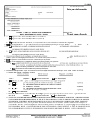 Formulario FL-350 S Estipulacion Para Establecer O Modificar Manutencion De Los Hijos Y Orden - California (Spanish)