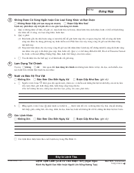 Form EA-110 V Temporary Restraining Order - California (Vietnamese), Page 3