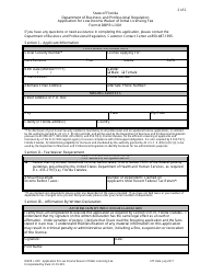 Form DBPR LI001 Application for Low Income Waiver of Initial Licensing Fee - Florida, Page 2