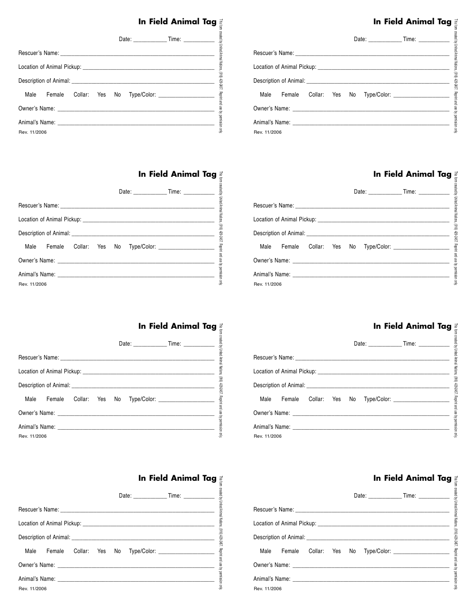 Alabama In Field Animal Tag Fill Out, Sign Online and Download PDF