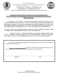 Application for Reciprocal Commercial Pesticide Applicator Certification - Alabama, Page 3