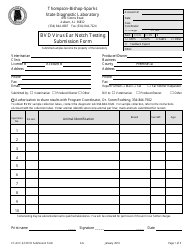 Document preview: Form CF.ACC.4.3 Bvd Virus Ear Notch Testing Submission Form - Alabama