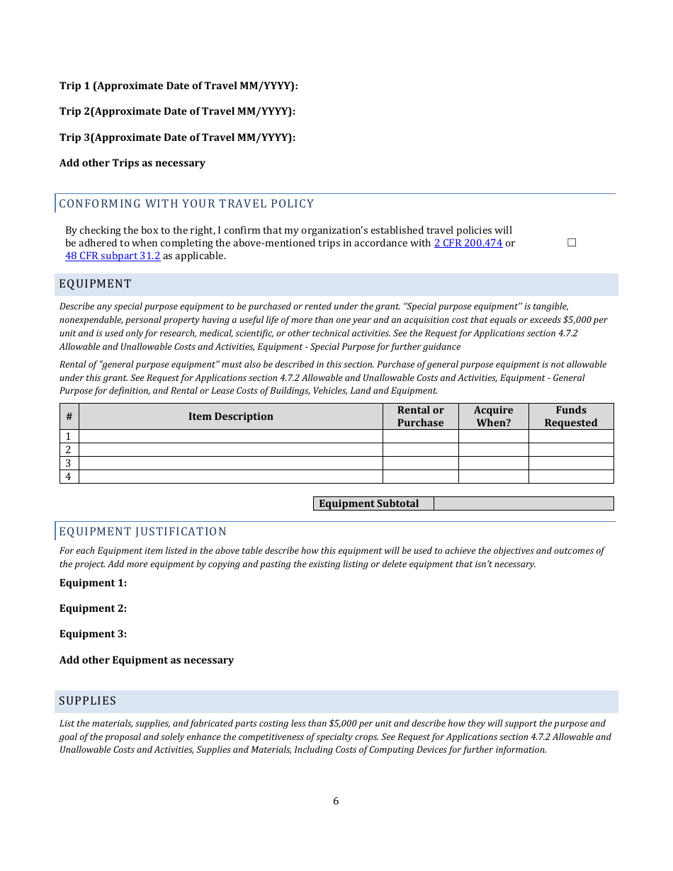 Scbgp Project Profile Template - Alabama, Page 6