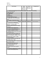 Form NDP13 &quot;Nurse Delegation Program Skills Check List&quot; - Alabama, Page 2