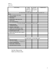 Form NDP13 &quot;Nurse Delegation Program Skills Check List&quot; - Alabama, Page 4