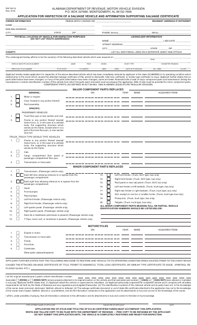 Form INV26-15  Printable Pdf