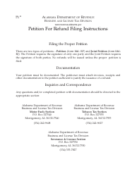 Form B&amp;L: RJ Joint Petition for Refund - Alabama, Page 2