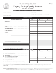 Document preview: Form ADV: BE-47 Property Earning Capacity Statement - Alabama