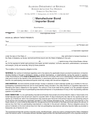 Document preview: Form TOB: NPM BOND Non-participating Manufacturer/Importer Tobacco Bond - Alabama