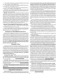 Instructions for Form ET-1 Financial Institution Excise Tax - Alabama, Page 2