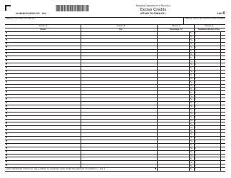 Form ET-1 Schedule EC Excise Credits - Alabama, Page 6