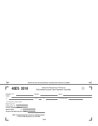 Form 40ES &quot;Individual Estimated Tax Form&quot; - Alabama, Page 3