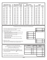 Document preview: Federal Income Tax Deduction Worksheet - Alabama