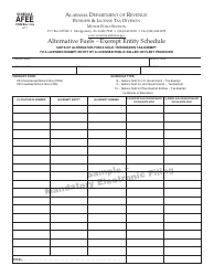 Form B&amp;L: CLG Alternative Fuel Monthly Tax Return - Sample - Alabama, Page 3