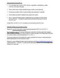Form ISEC-F Internal Security Fraud and/or Abuse Incident Report - Alabama, Page 2