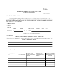 Form WC18 Employer&#039;s Application for Self Insurance - Alabama