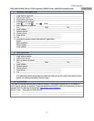 Entrepreneur Fee Waiver Pilot Program Application Form - Arkansas, Page 4