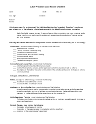Public Health Case Record Checklist - California, Page 5