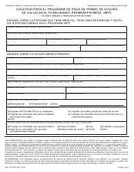 Document preview: Formulario DHCS6172SP Solicitud Para El Programa De Pago De Primas De Seguro De Salud (Health Insurance Premium Payment, HIPP) - California (Spanish)