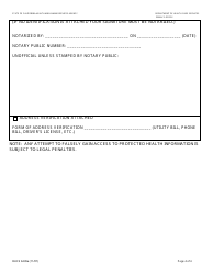 Form DHCS6239A &quot;Request to Amend Protected Health Information by Parent, Guardian or Legal Representative (Northern California Regional Office/San Francisco)&quot; - City and County of San Francisco, California, Page 4