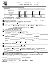 Document preview: Form NHSP100-1 Infant Reporting Form - Region C - California