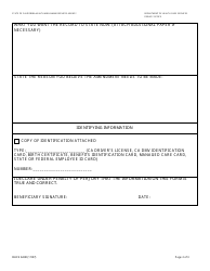 Form DHCS6238 Request to Amend Protected Health Information - California, Page 2