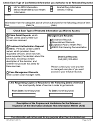 Form DHCS6237 Request to Access Protected Health Information by Parent, Guardian or Personal Representative - California, Page 3