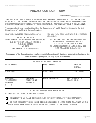 Document preview: Form DHCS6242 Privacy Complaint Form - California