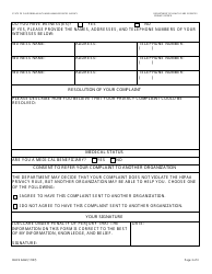 Form DHCS6242 Privacy Complaint Form - California, Page 3