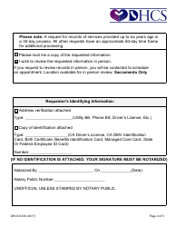 Form DHCS6236 Request for Access to Protected Health Information - California, Page 4