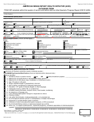 Document preview: Form DHCS4496 American Indian Infant Health Initiative (Aiihi) Database Form - California