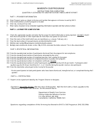 Form DHCS5074 6-month Dui Program Quarterly Licensing and Participant Enrollment Report - California, Page 2