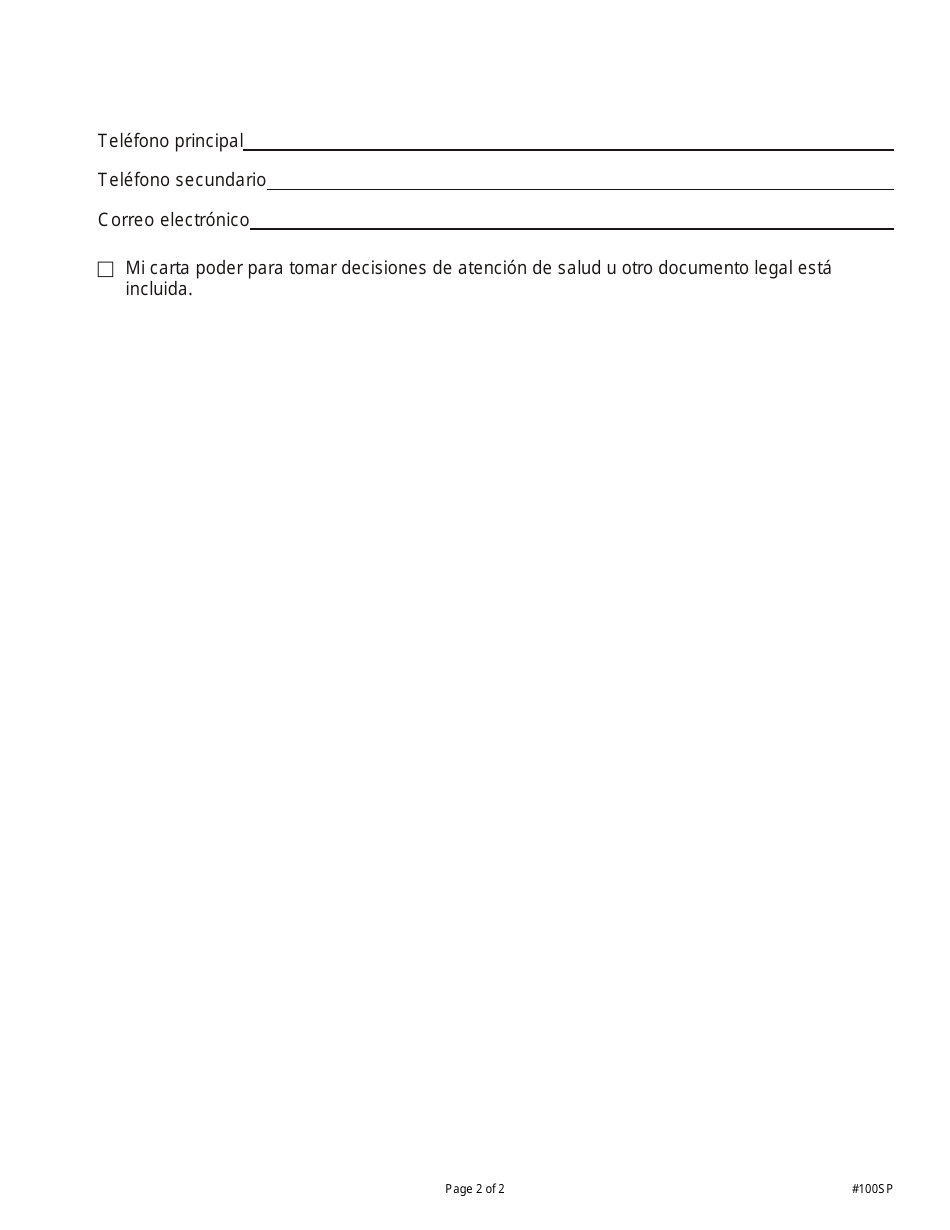 Formulario DMHC20-224 Formulario De Queja / Solicitud De Revision Medica Independiente (Imr) - California (Spanish), Page 5