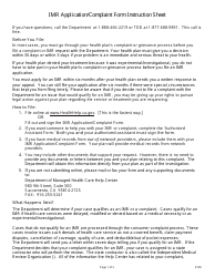 Form DMHC20-224 Independent Medical Review (Imr) Application/Complaint Form - California, Page 4