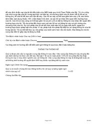 Form DMHC20-224 Imr Application/Complaint Form - California (Vietnamese), Page 3