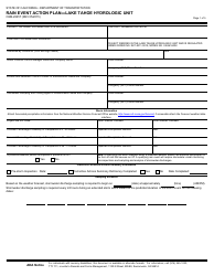Document preview: Form CEM-2045T Rain Event Action Plan - Lake Tahoe Hydrologic Unit - California