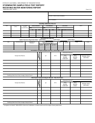 Form CEM-2052 &quot;Stormwater Sample Field Text Report/Receiving Water Monitoring Report&quot; - California, Page 2