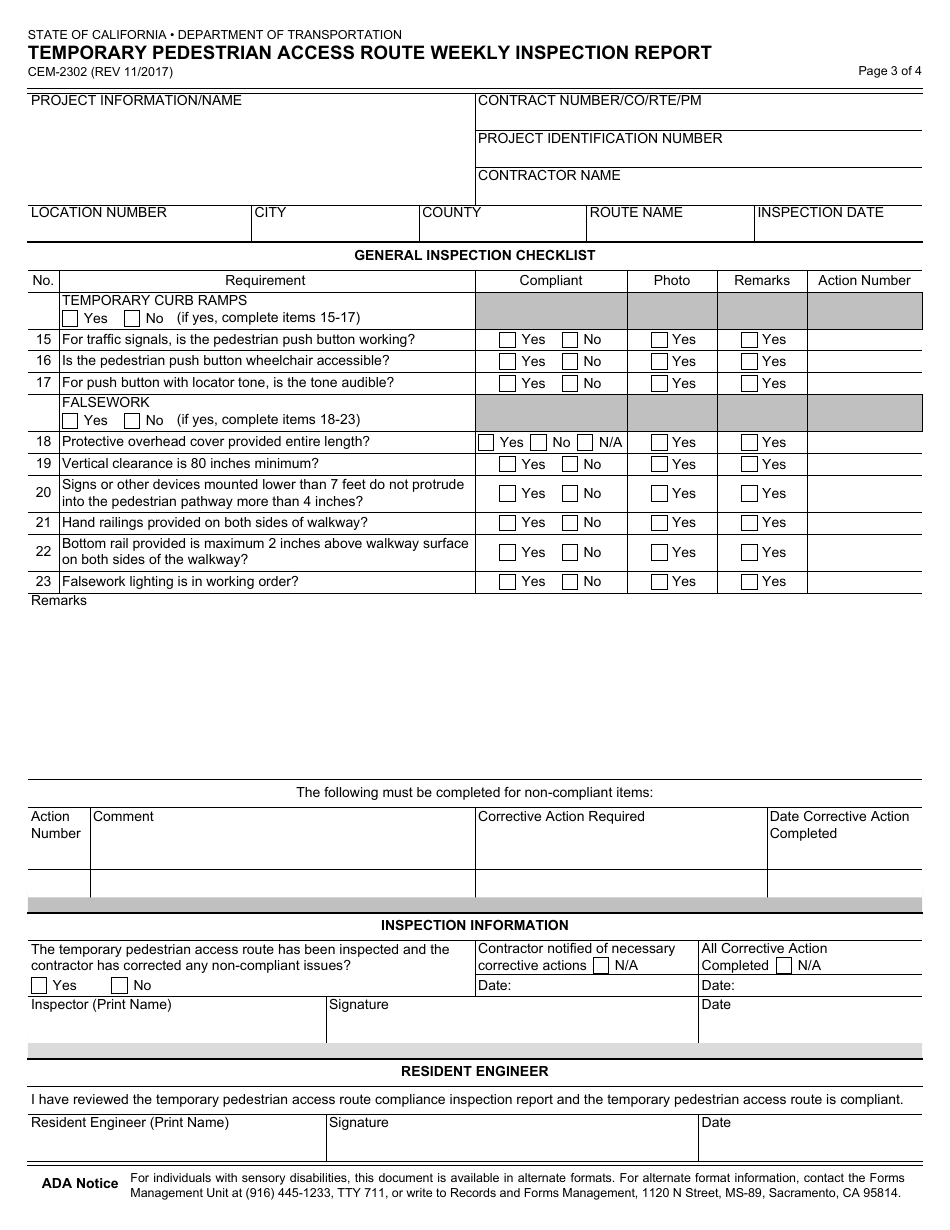 Form CEM-2302 - Fill Out, Sign Online and Download Fillable PDF ...