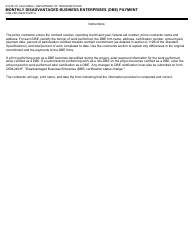 Form CEM-2406 Monthly Disadvantaged Business Enterprises (Dbe) Payment - California, Page 2